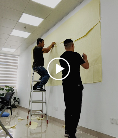 企业文化墙施工视频